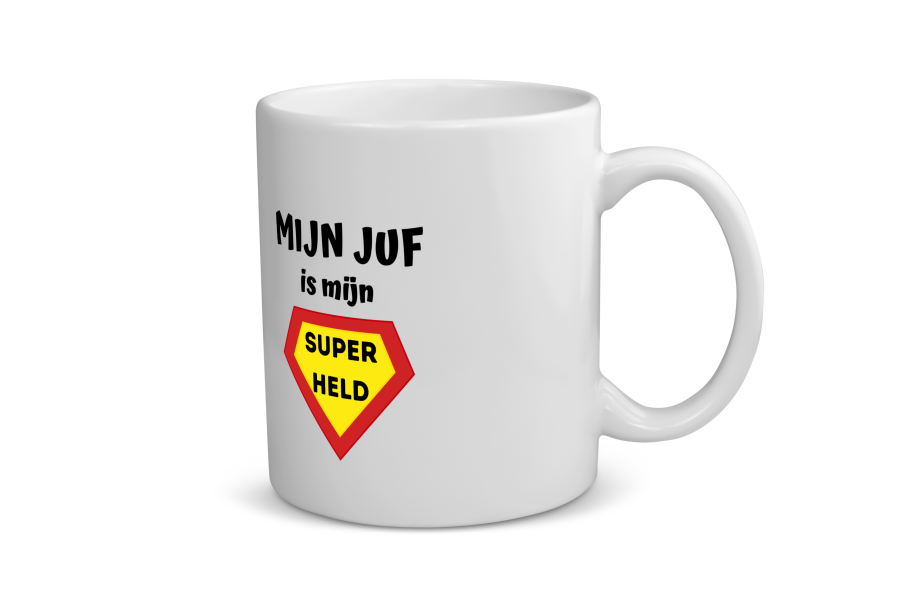 mijn juf is mijn superheld Koffiemok - Theemok