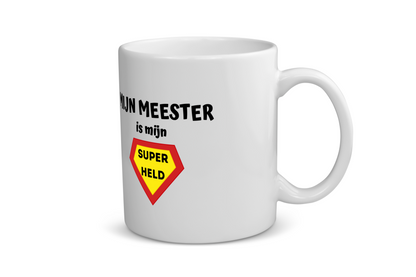 mijn meester is mijn superheld Koffiemok - Theemok