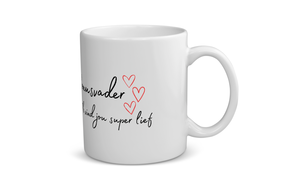 bonusvader ik vind jou super lief Koffiemok - Theemok