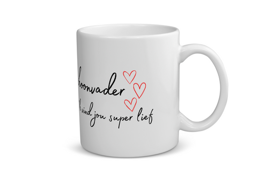 schoonvader ik vind jou super lief Koffiemok - Theemok