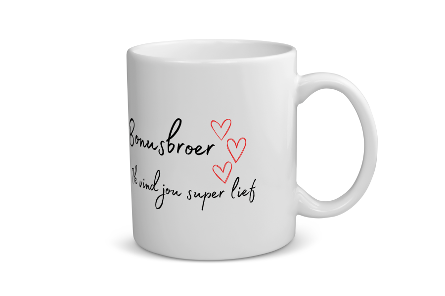 bonusbroer ik vind jou super lief Koffiemok - Theemok