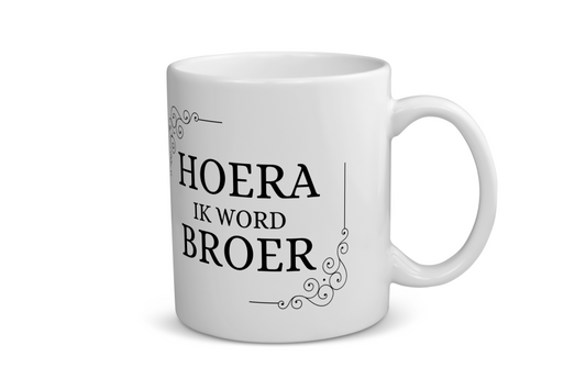 hoera ik word broer Koffiemok - Theemok