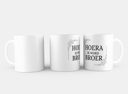 hoera ik word broer Koffiemok - Theemok