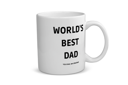 world's best dad it's true we checked Koffiemok - Theemok
