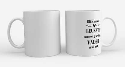 dit is hoe de leukste en meest geweldigste vader eruit ziet Koffiemok - Theemok