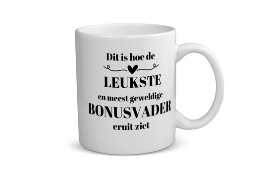dit is hoe de leukste en meest geweldige bonusvader eruit ziet Koffiemok - Theemok