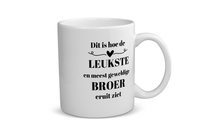 dit is hoe de leukste en meest geweldige broer eruit ziet Koffiemok - Theemok