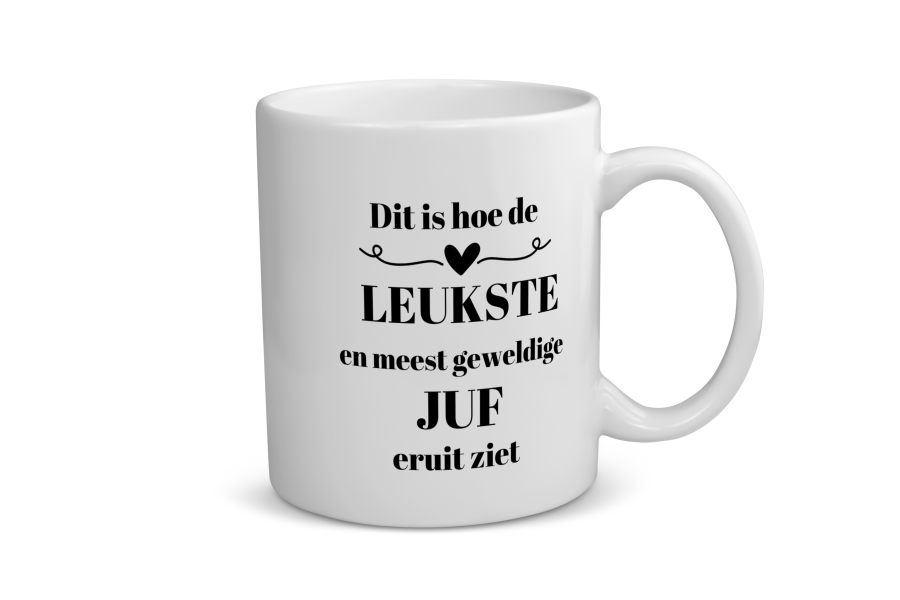 dit is hoe de leukste en meest geweldige juf eruit ziet Koffiemok - Theemok