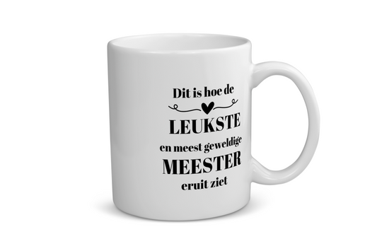 dit is hoe de leukste en meest geweldige meester eruit ziet Koffiemok - Theemok