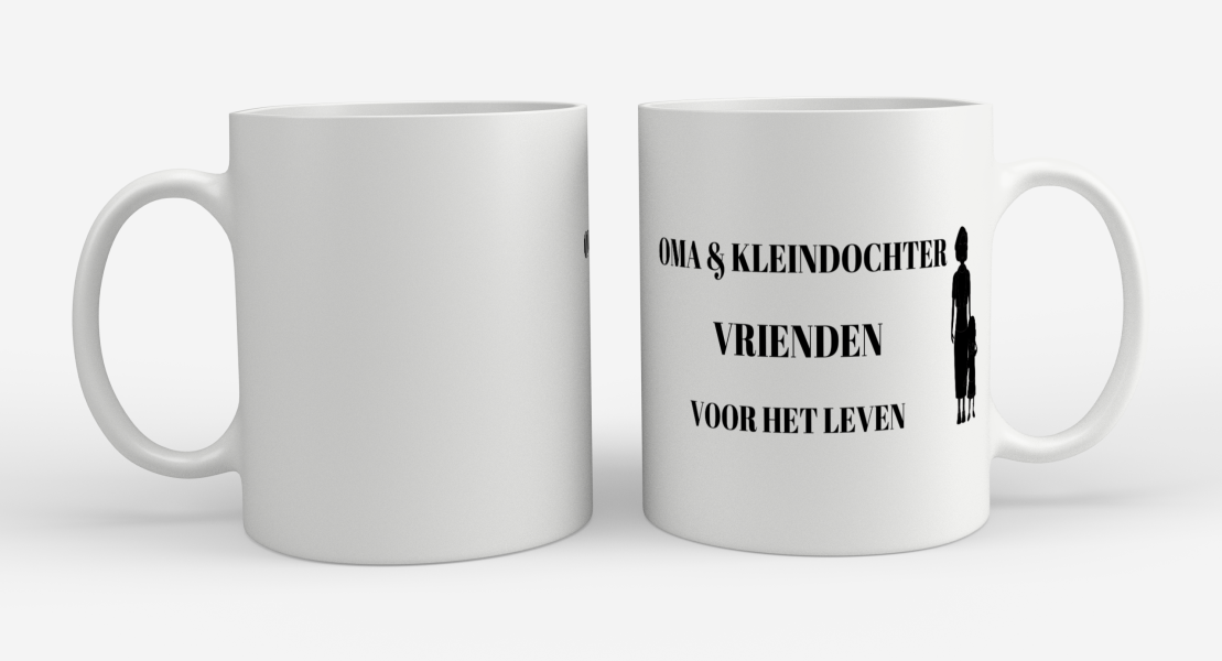 oma en kleindochter vrienden voor het leven Koffiemok - Theemok