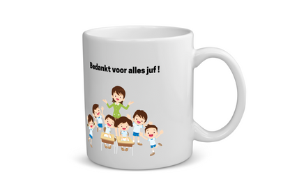 bedankt voor alles juf! Koffiemok - Theemok