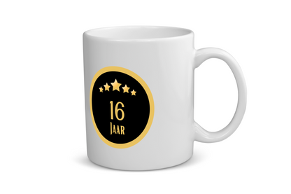 16 jaar Koffiemok - Theemok