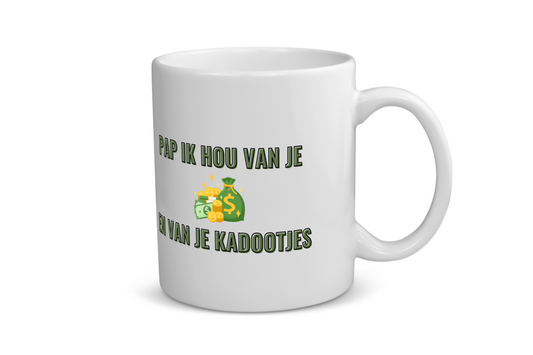 pap ik hou van je en van je kadootjes Koffiemok - Theemok