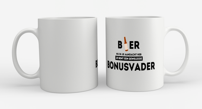 bier, nu ik je aandacht heb je bent een geweldige bonusvader Koffiemok - Theemok