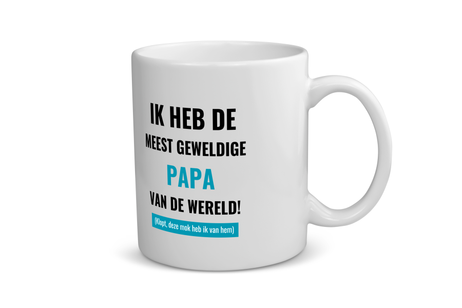 ik heb de meest geweldige papa van wereld (klopt, deze mok heb ik van hem) Koffiemok - Theemok