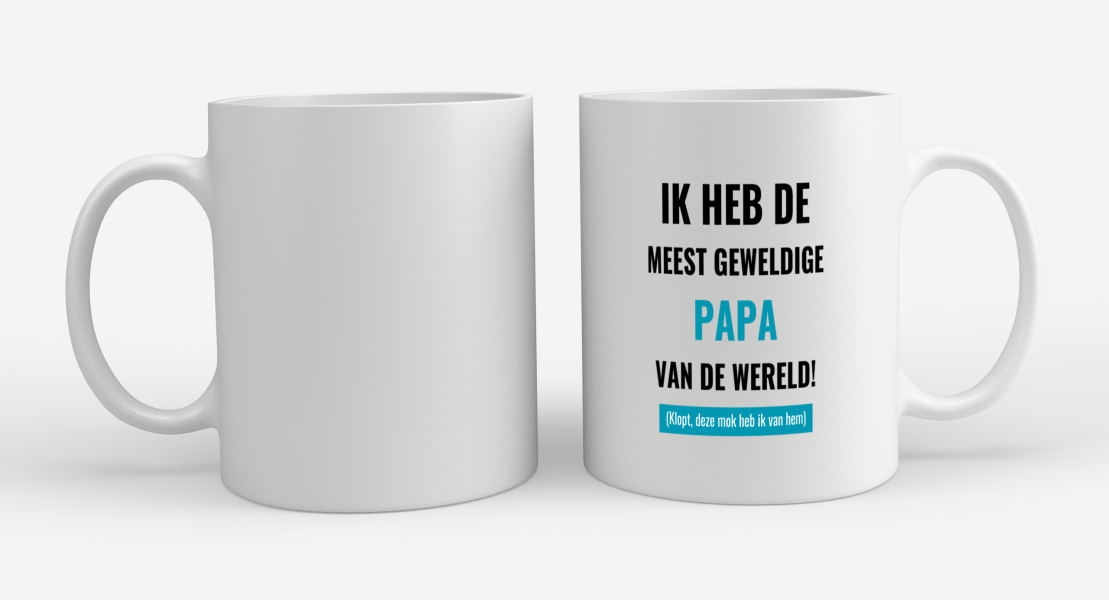 ik heb de meest geweldige papa van wereld (klopt, deze mok heb ik van hem) Koffiemok - Theemok