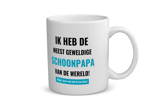 ik heb de meest geweldige schoonpapa van wereld (klopt, deze mok heb ik van hem) Koffiemok - Theemok