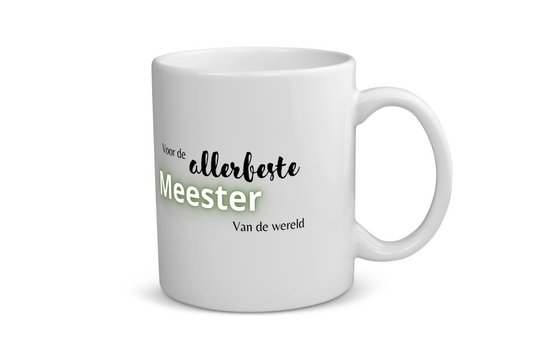 voor de allerbeste meester van de wereld Koffiemok - Theemok