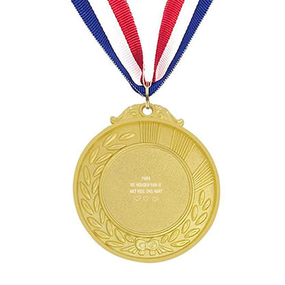 papa we houden van je met heel ons hart medaille 🥇🥈🥉