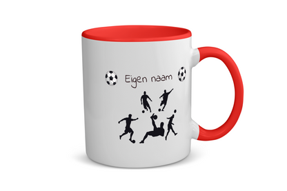 voetbal mok met eigen naam - Koffiemok - Theemok