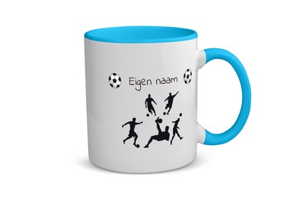 voetbal mok met eigen naam - Koffiemok - Theemok