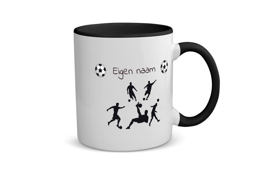 voetbal mok met eigen naam - Koffiemok - Theemok