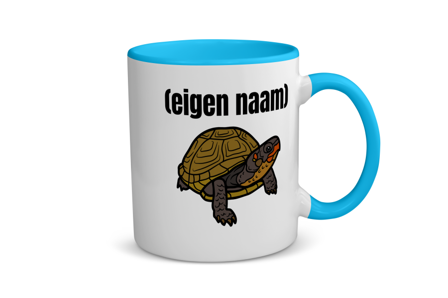 schildpad met eigen naam Koffiemok - Theemok