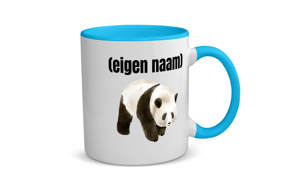 panda met eigen naam Koffiemok - Theemok