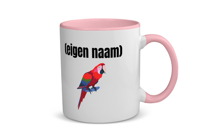 papegaai met eigen naam Koffiemok - Theemok