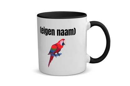 papegaai met eigen naam Koffiemok - Theemok