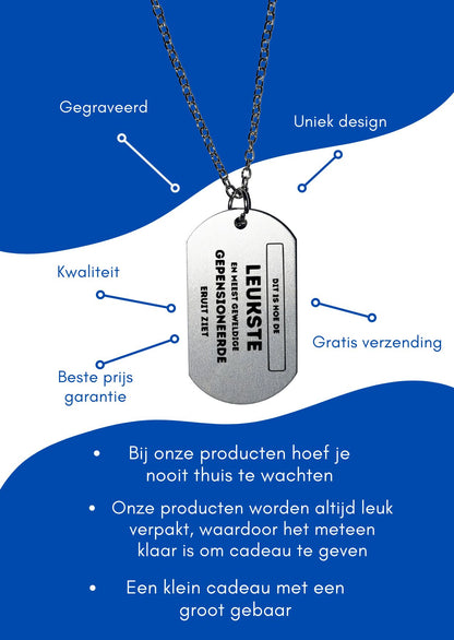 dit is hoe de leukste en meest geweldige gepensioneerde eruit ziet ketting