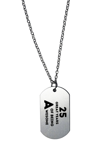 25 jaar of being awesome ketting