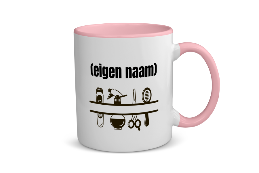 kappersmateriaal met eigen naam Koffiemok - Theemok