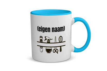 kappersmateriaal met eigen naam Koffiemok - Theemok