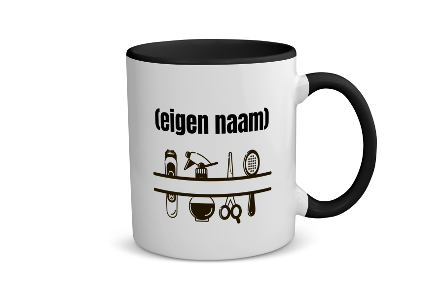 kappersmateriaal met eigen naam Koffiemok - Theemok