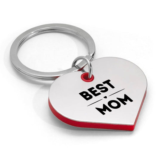beste moeder sleutelhanger hartvorm