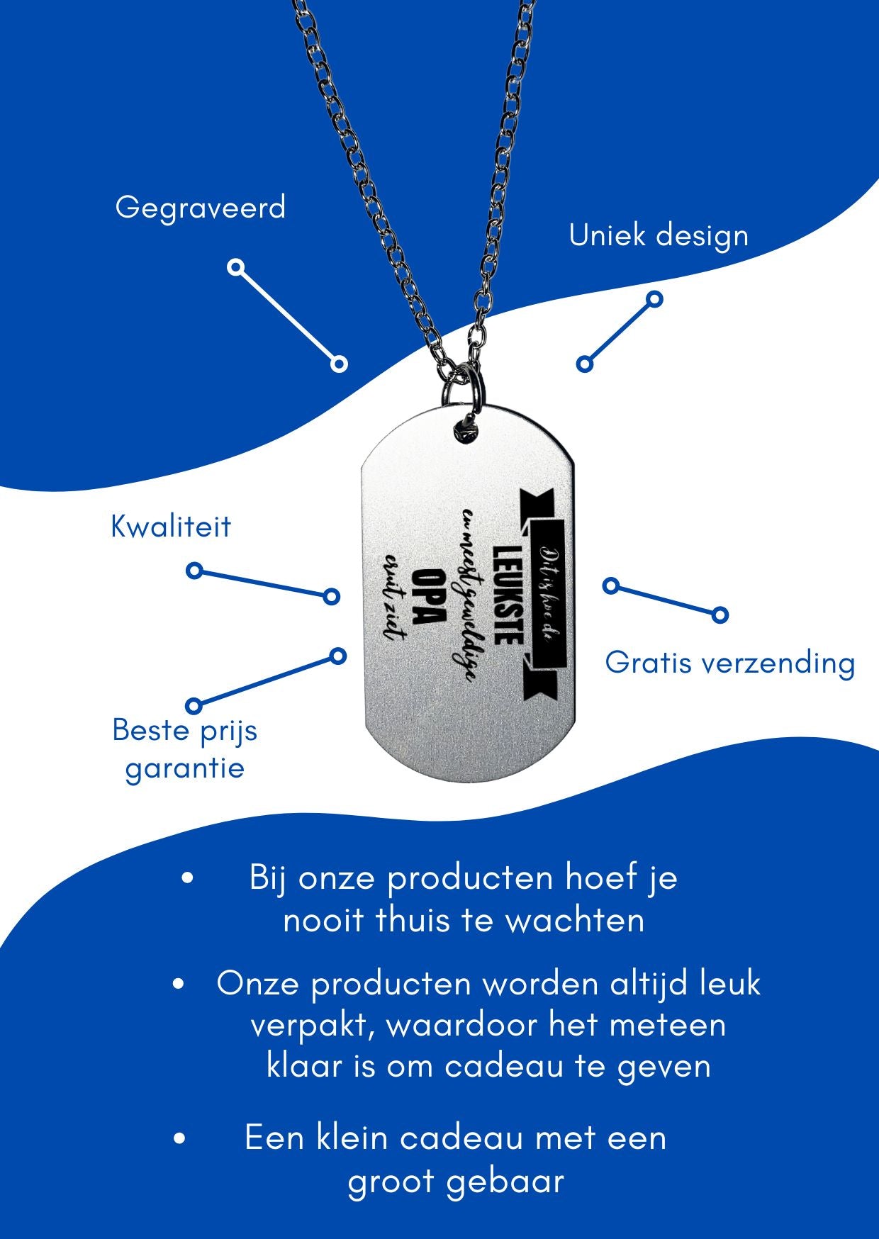 dit is hoe de leukste en meest geweldige opa eruit ziet ketting