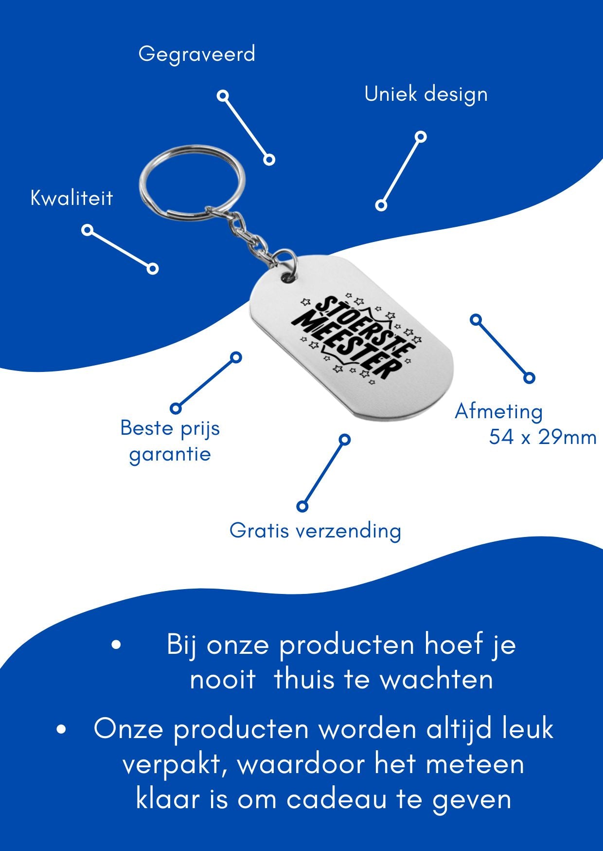 stoerste meester sleutelhanger