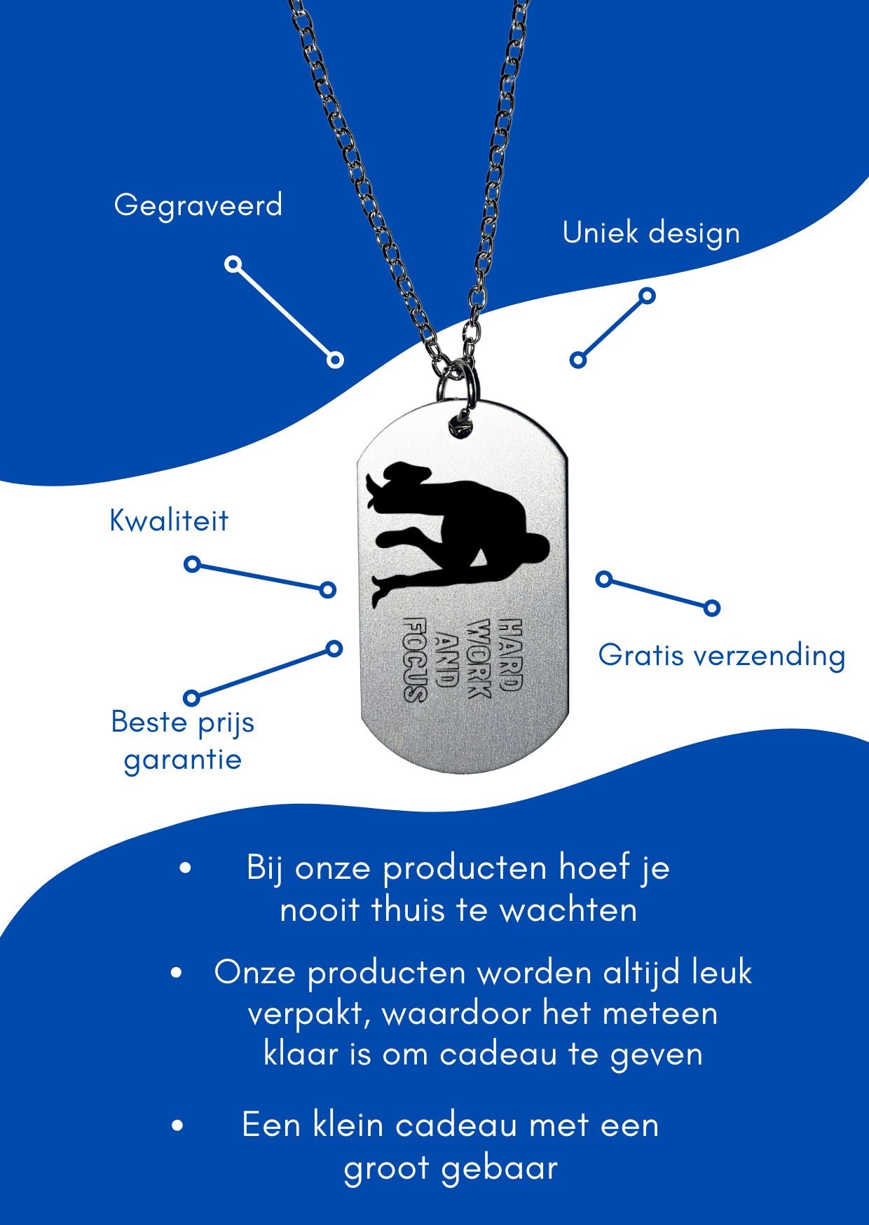 hard werken en focussen ketting