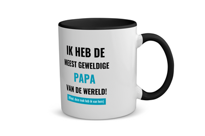 ik heb de meest geweldige papa van wereld (klopt, deze mok heb ik van hem) Koffiemok - Theemok