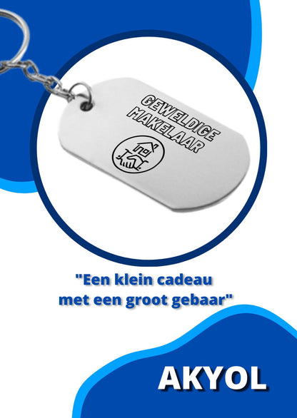 geweldige makelaar sleutelhanger