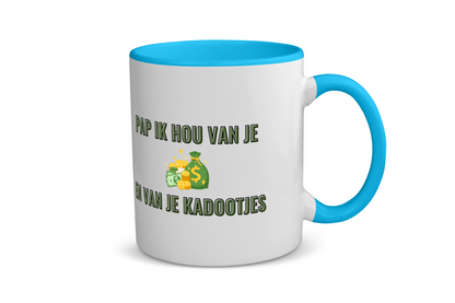 pap ik hou van je en van je kadootjes Koffiemok - Theemok