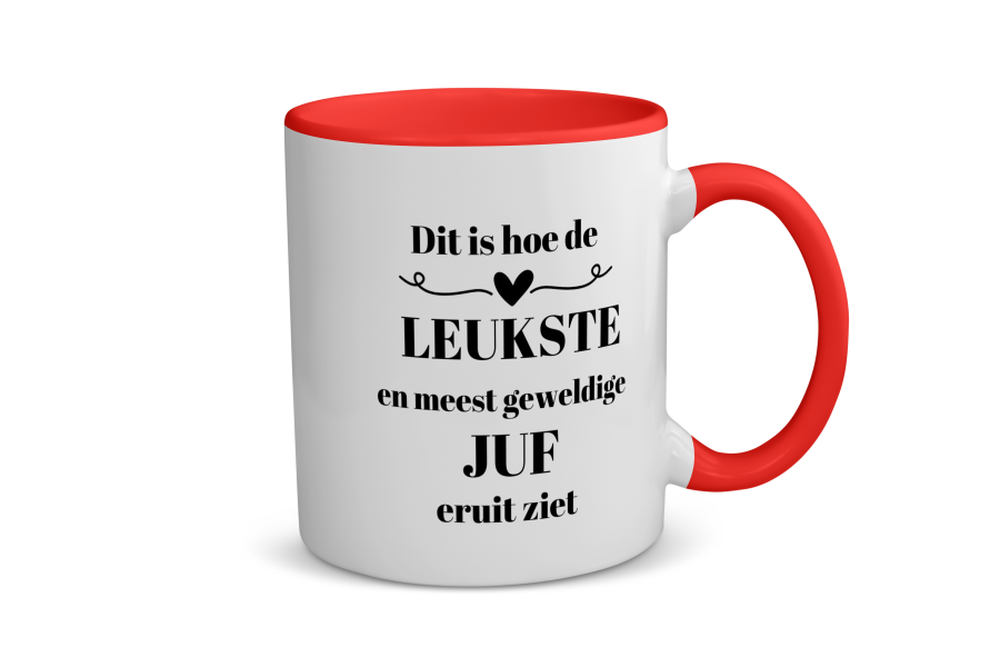 dit is hoe de leukste en meest geweldige juf eruit ziet Koffiemok - Theemok