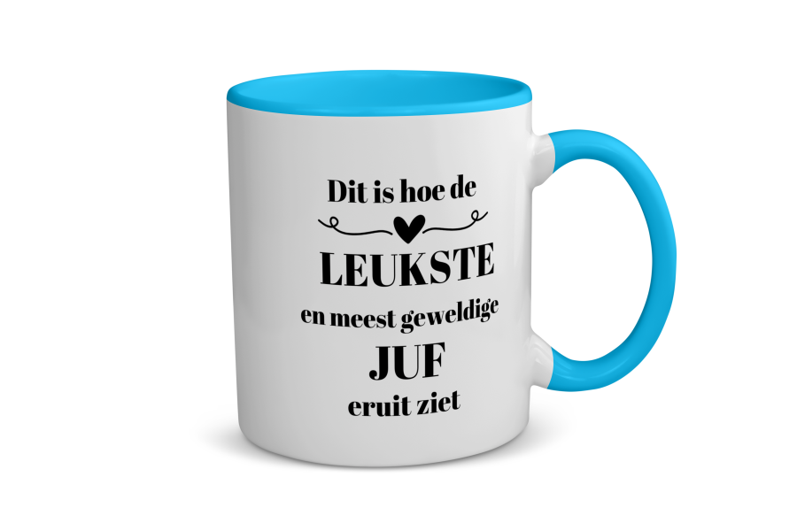 dit is hoe de leukste en meest geweldige juf eruit ziet Koffiemok - Theemok