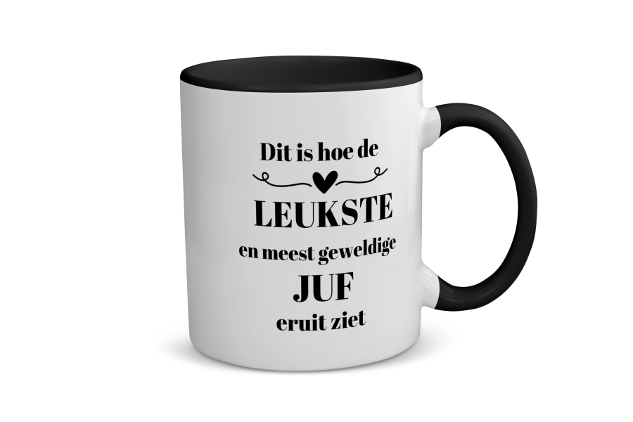 dit is hoe de leukste en meest geweldige juf eruit ziet Koffiemok - Theemok