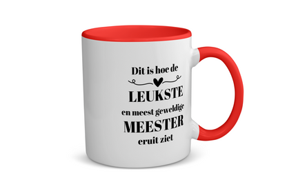 dit is hoe de leukste en meest geweldige meester eruit ziet Koffiemok - Theemok