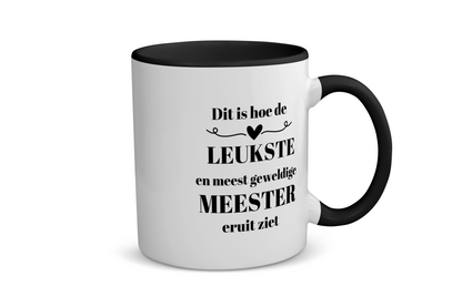 dit is hoe de leukste en meest geweldige meester eruit ziet Koffiemok - Theemok