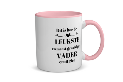 dit is hoe de leukste en meest geweldigste vader eruit ziet Koffiemok - Theemok