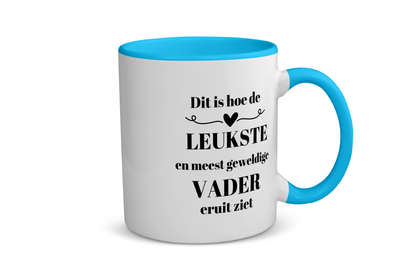dit is hoe de leukste en meest geweldigste vader eruit ziet Koffiemok - Theemok