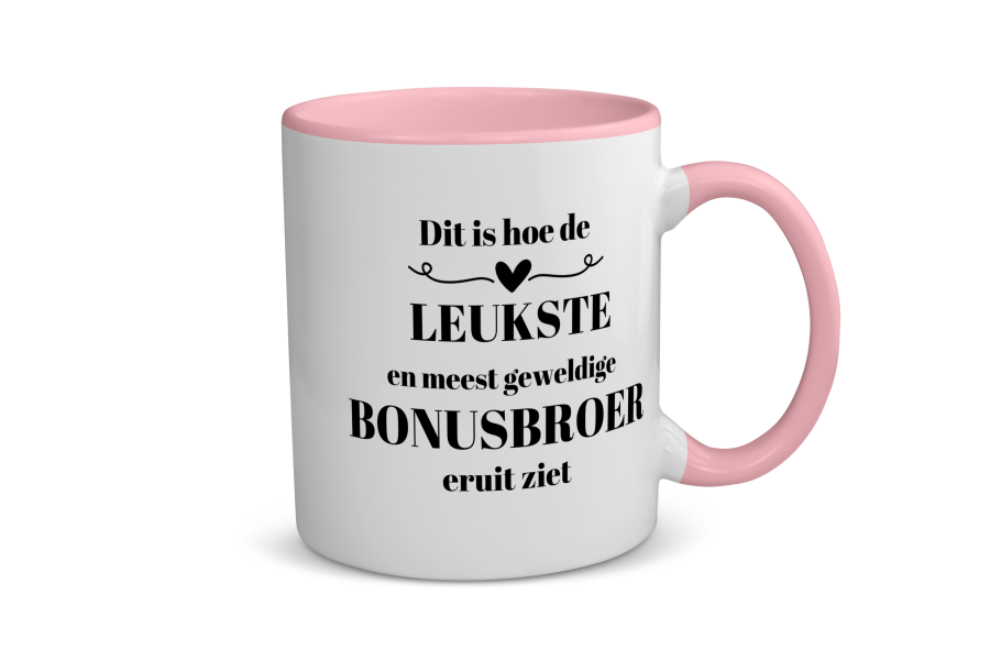 dit is hoe de leukste en meest geweldige bonusbroer eruit ziet Koffiemok - Theemok